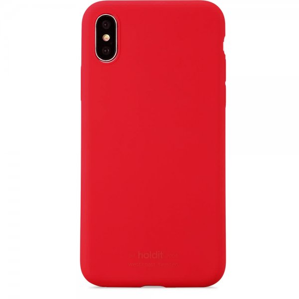 iPhone X/Xs Skal Silikon Ruby Red
