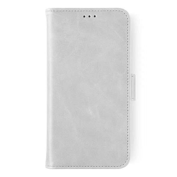 iPhone Xr Fodral Premium Wallet Silver Fox Grey