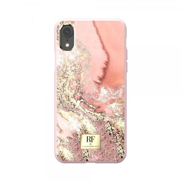 iPhone Xr Skal Pink Marble Gold