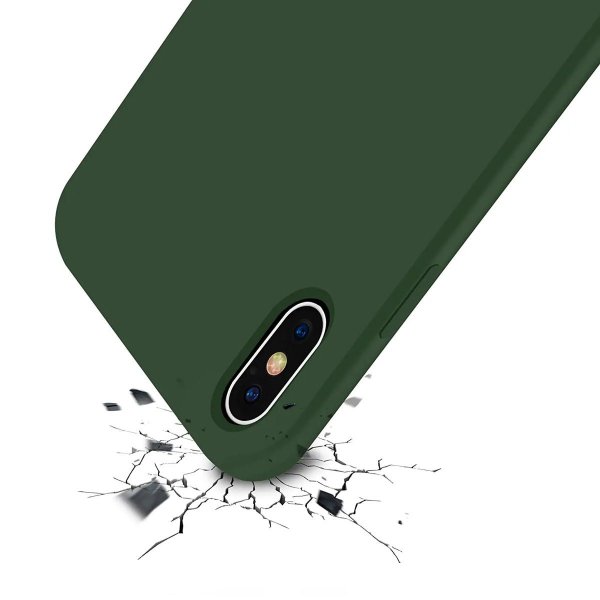 iPhone X/iPhone Xs Skal Silikon Grön