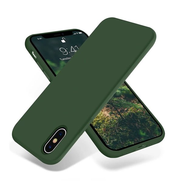 iPhone X/iPhone Xs Skal Silikon Grön
