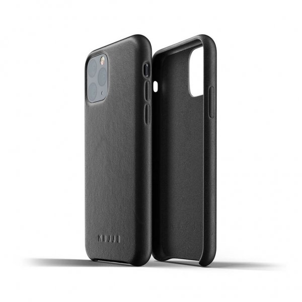 iPhone 11 Pro Skal Full Leather Case Svart