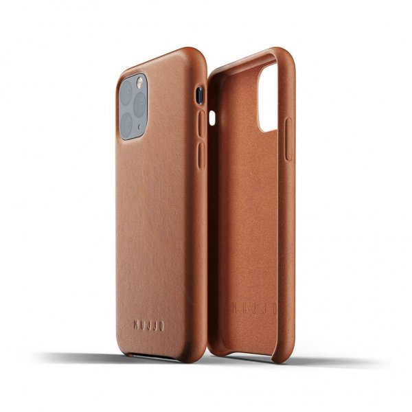 iPhone 11 Pro Skal Full Leather Case Tan