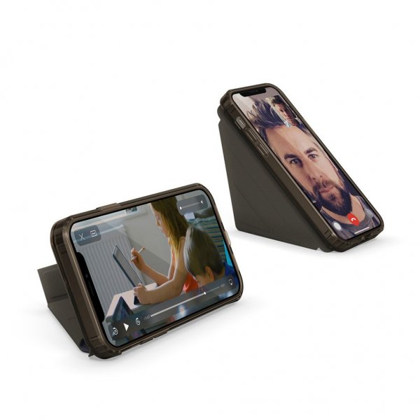 Origami Folio för iPhone 12/12 Pro Svart