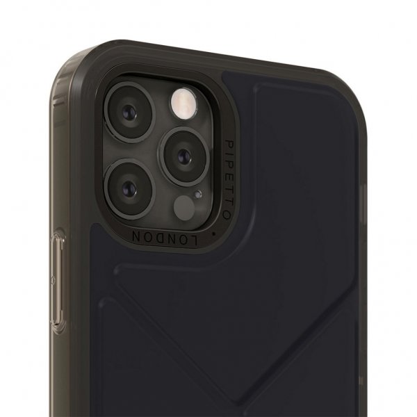 iPhone 12 Pro Max Skal Origami Snap Mörkblå