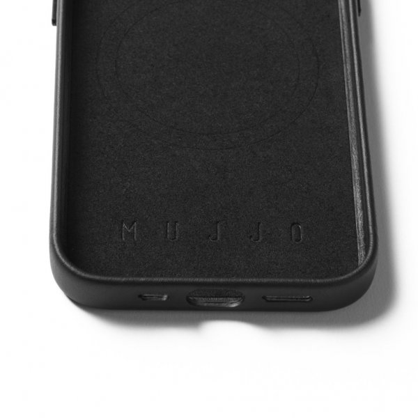 iPhone 16e/17e Skal Full Leather Case MagSafe Svart