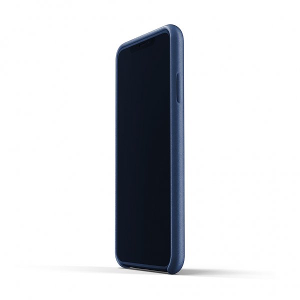 iPhone Xs Max Skal Full Leather Wallet Case Monaco Blue