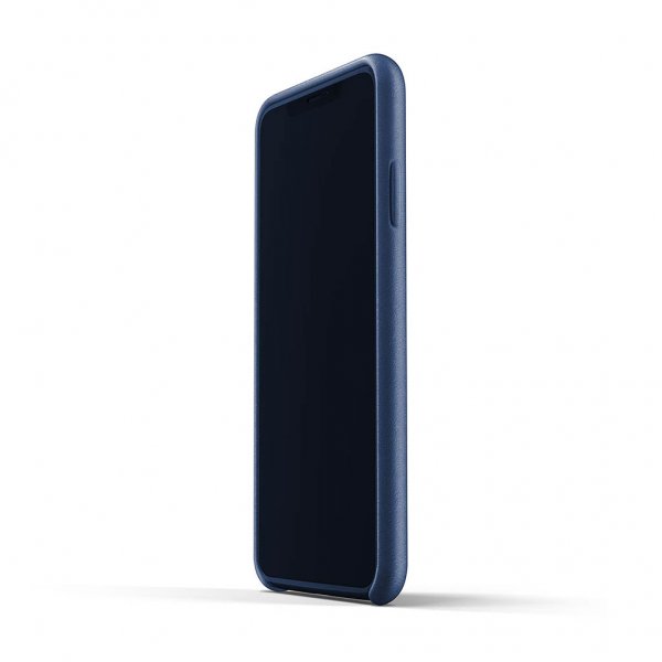 iPhone Xs Max Skal Full Leather Case Monaco Blue