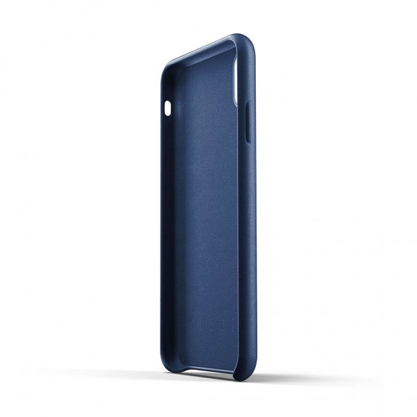 iPhone Xs Max Skal Full Leather Case Monaco Blue