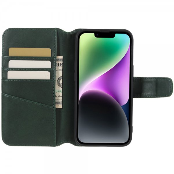 iPhone 14 Plus Fodral Essential Leather Juniper Green