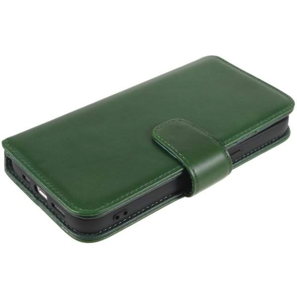 iPhone 14 Plus Fodral Essential Leather Juniper Green