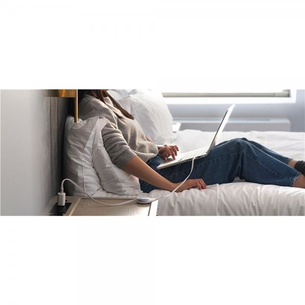 Kabel 100W Retractable USB-C 2-pack Vit