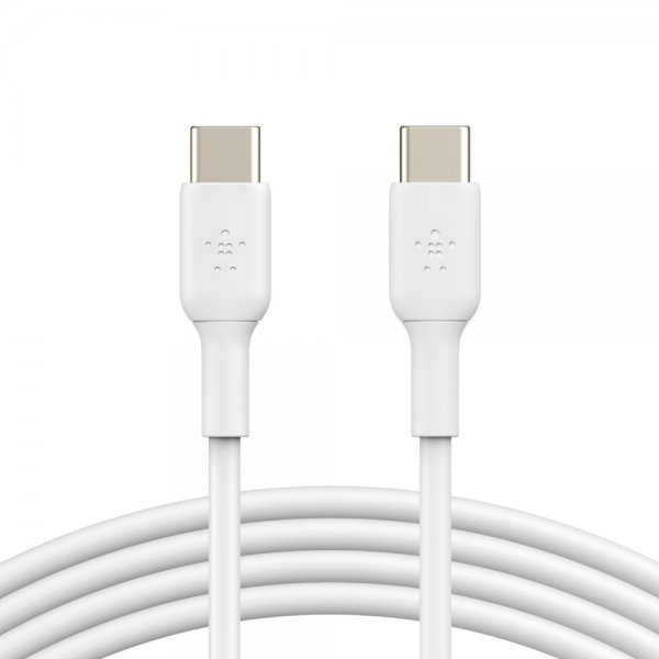 Kabel BOOST CHARGE USB-C till USB-C 2 meter Vit