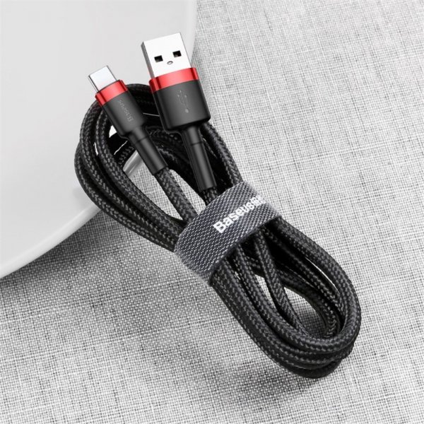 Kabel Cafule Cable USB-A/USB-C 3m Röd Svart