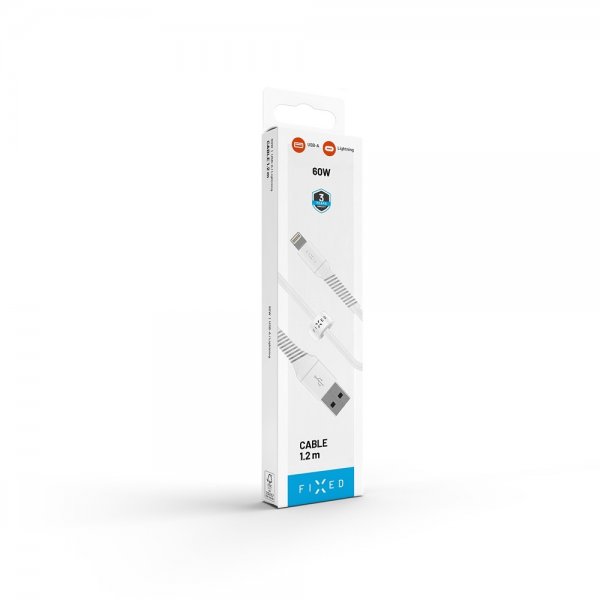 Kabel Liquid Silicone USB-A/Lightning 1.2m Vit