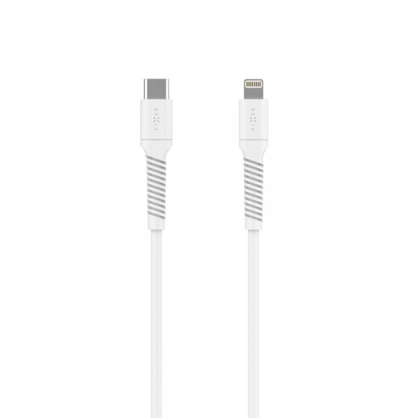 Kabel Liquid Silicone USB-C/Lightning 1.2m Vit