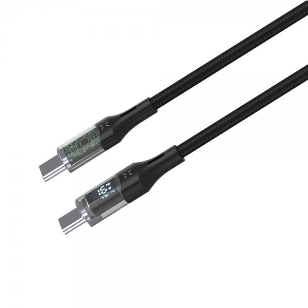 Kabel med Display USB-C/USB-C 100W 2m