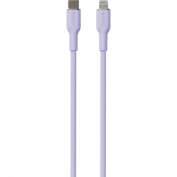 Kabel Soft Charge & Sync Cable USB-C/Lightning 1.5m Lavender