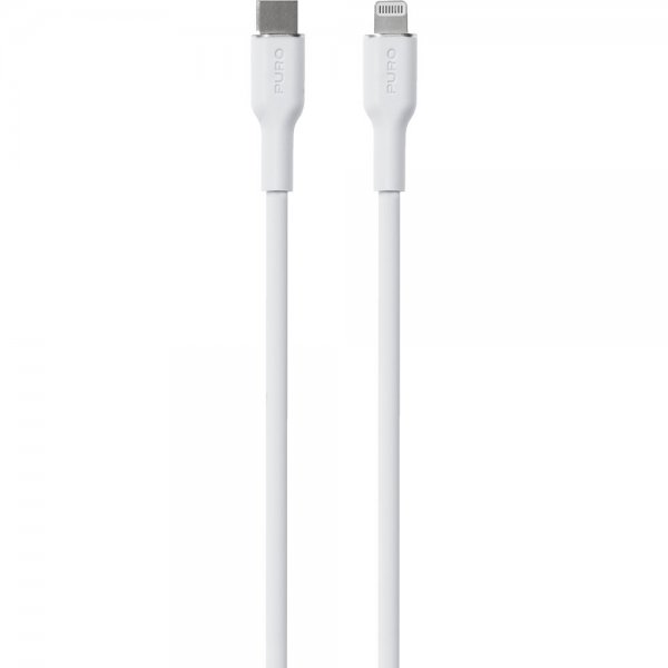 Kabel Soft Charge & Sync Cable USB-C/Lightning 1.5m Vit