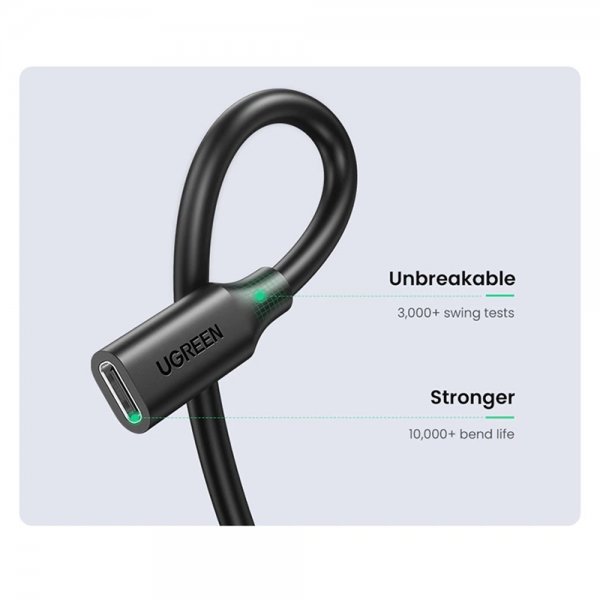 Kabel USB-C Extension Cable 100W 4K 1m