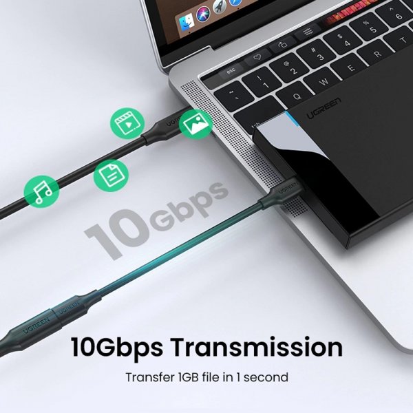 Kabel USB-C Extension Cable 100W 4K 1m