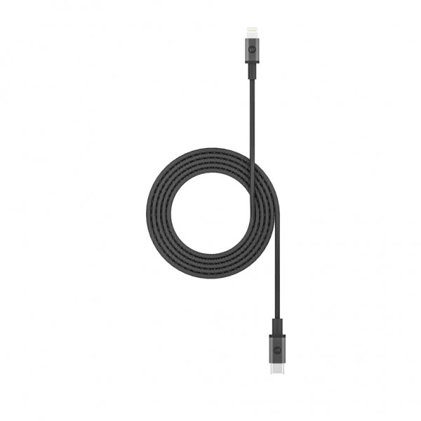 Kabel USB-C till Lightning 1.8m Svart