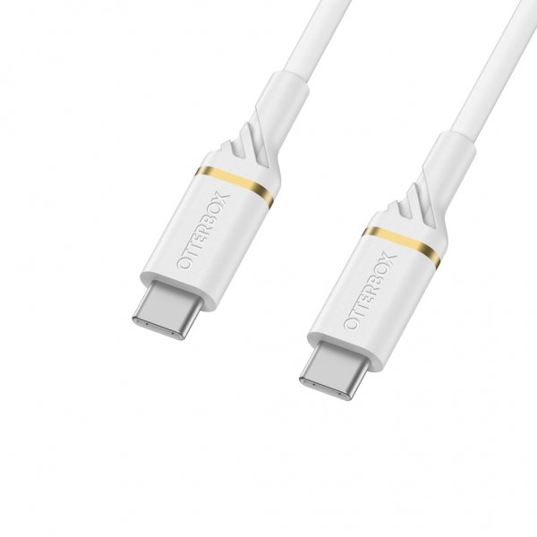 Kabel USB-C till USB-C Premium Cable 3 meter Cloud Sky White