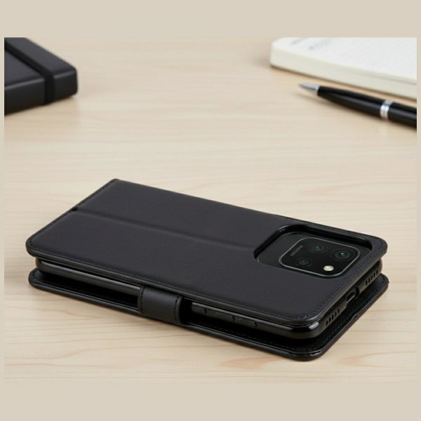 Xiaomi Redmi 15C Fodral Marv Wallet Svart