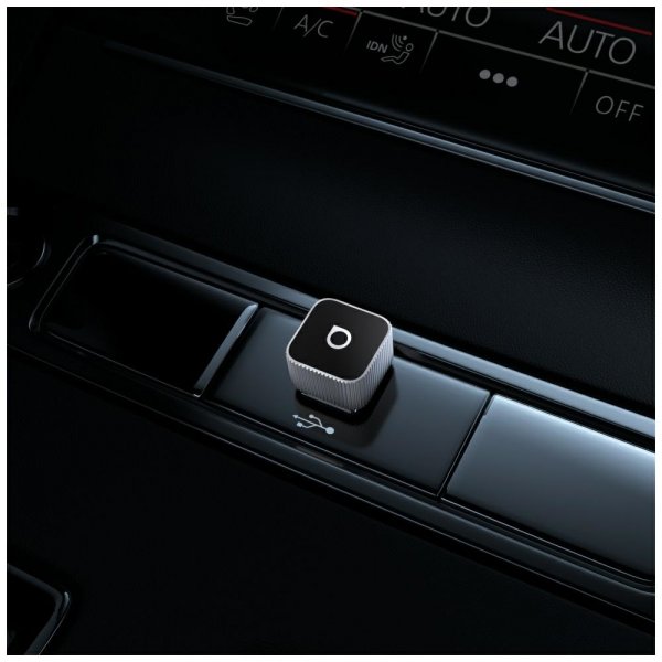 Mini Cube Trådlös CarPlay/Android Auto Adapter Svart