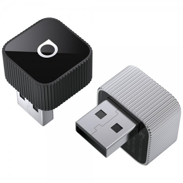 Mini Cube Trådlös CarPlay/Android Auto Adapter Silver