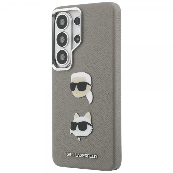 Samsung Galaxy S26 Ultra Skal Saffiano Karl & Choupette Silver