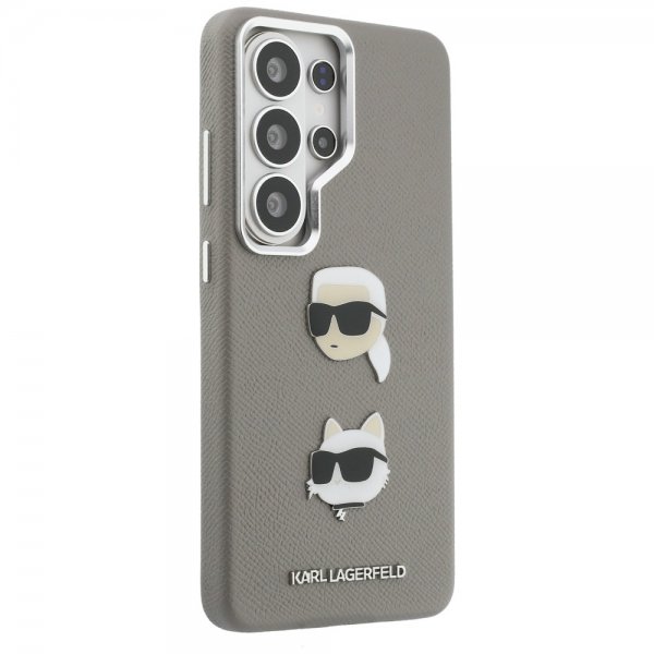 Samsung Galaxy S26 Ultra Skal Saffiano Karl & Choupette Silver