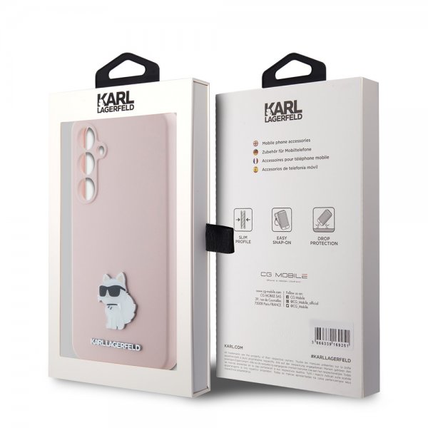 Samsung Galaxy S23 FE Skal Liquid Silicone Choupette Rosa
