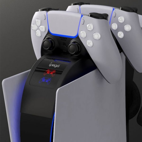 Toppmonterad Kontrolladdare med inbyggd Fläkt till PlayStation 5