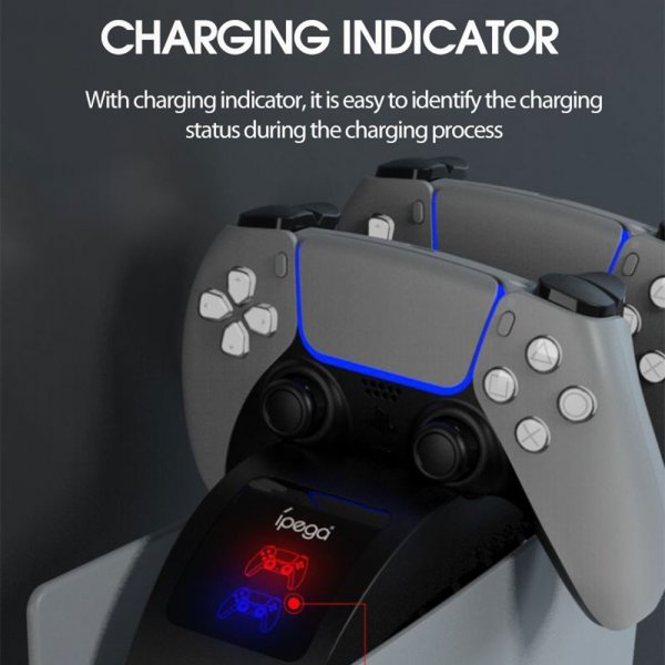 Toppmonterad Kontrolladdare med inbyggd Fläkt till PlayStation 5
