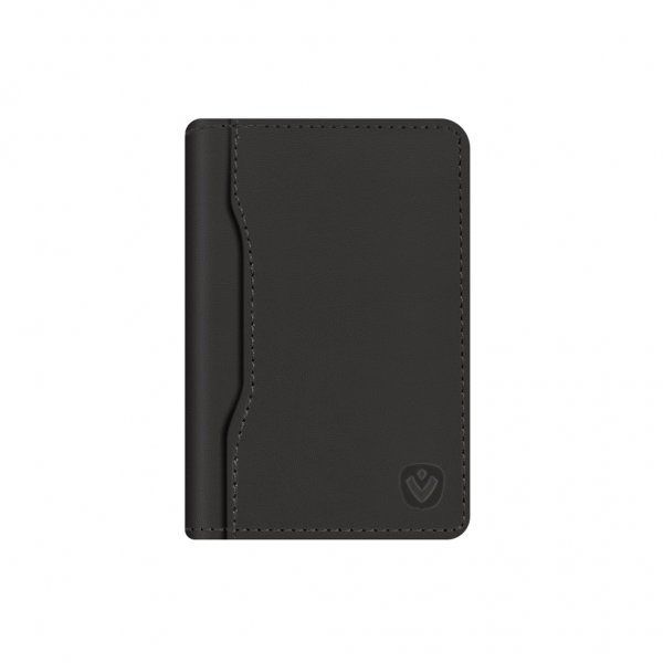 Korthållare Card Wallet Snap Leather Svart