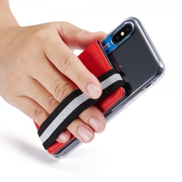 Självhäftande Korthållare MX110 Röd