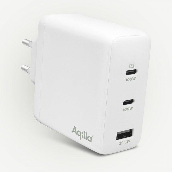Laddare Chargebird W120 GaN 120W Vit