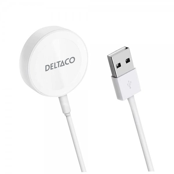 Laddare för Apple Watch USB-A 1m Vit