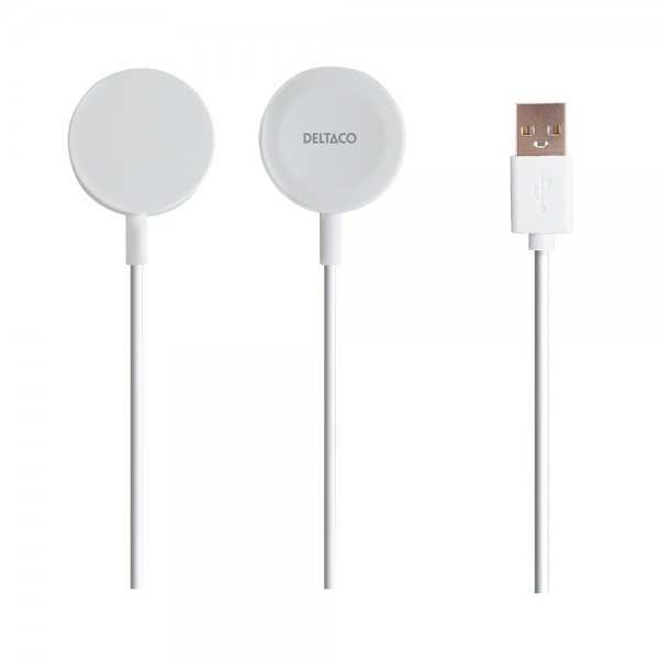 Laddare för Apple Watch USB-A 1m Vit