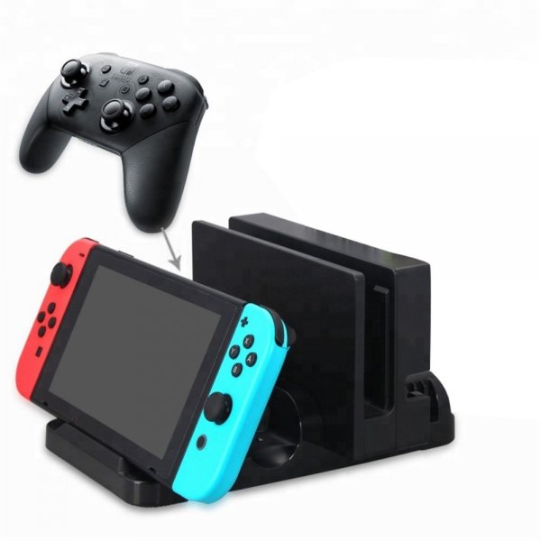 Laddningsdocka till Nintendo Switch och Kontroller