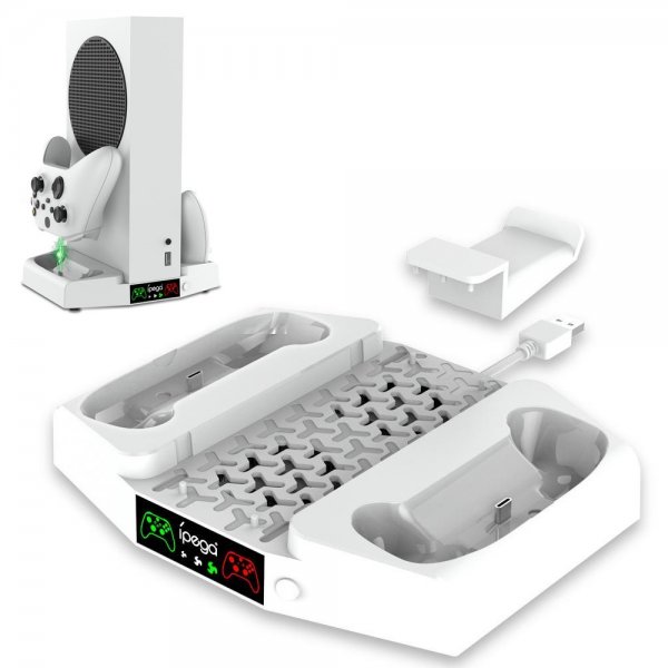 Laddningshub med fläkt för Xbox Series S och 2 Kontroller