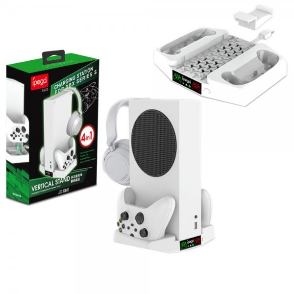 Laddningshub med fläkt för Xbox Series S och 2 Kontroller