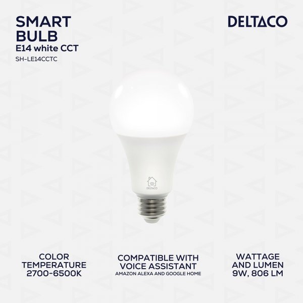 LED-lampa E27 WiFi 9W