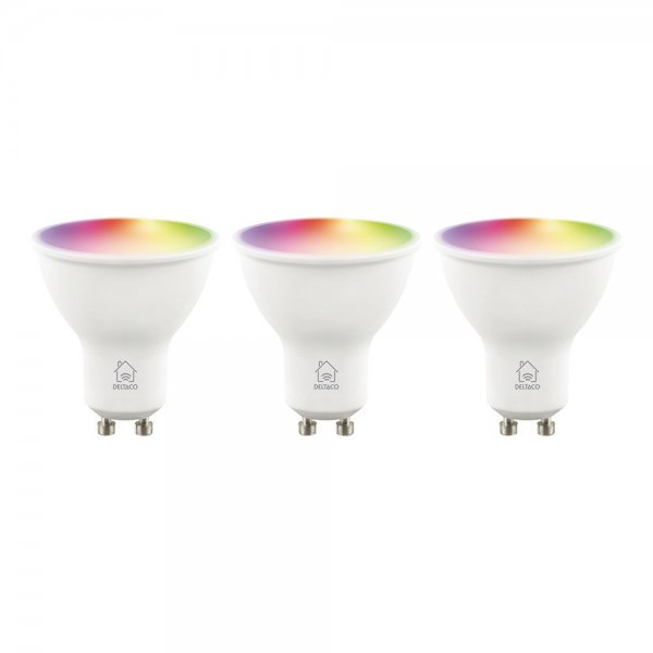 LED Lampor GU10 RGB WiFi 4.7W 3-pack