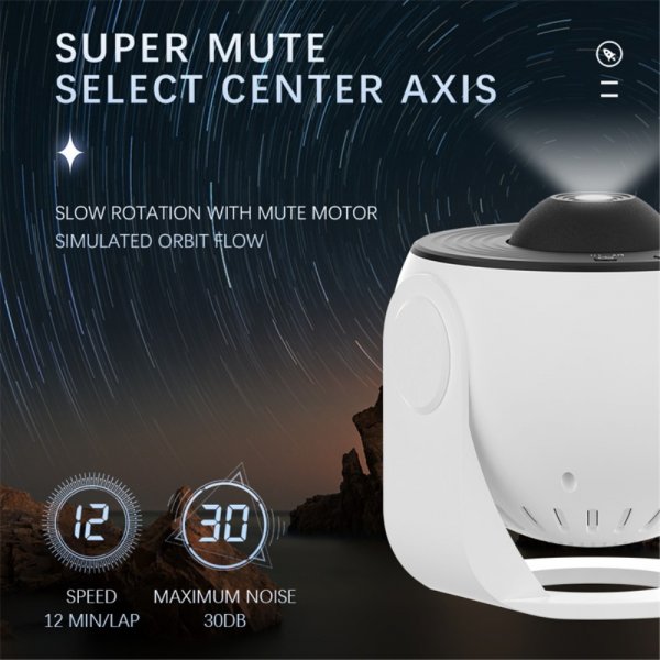 MajesticLine LED Projektor Galax Stjärnhimmel Roterande