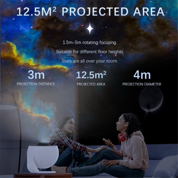 MajesticLine LED Projektor Galax Stjärnhimmel Roterande