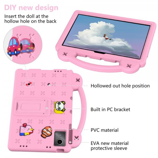 Lenovo Tab M11 TB330 Skal för Barn Stickers Rosa