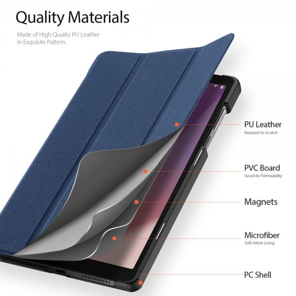 Lenovo Tab M8 (4th gen) TB300 Fodral DOMO Series Blå