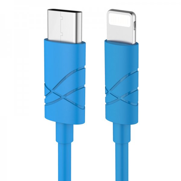 Lightning till USB Type-c Kabel för iPhone Blå